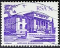 Appeal Court, Bloemfontein, in vintage stamp