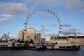 London eye giant Ferris wheel with incredible views of the city in London, UK