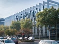 Madrid, Spain. Oct 19: Repsol Headquarters on Mendez Alvaro Street, Madrid Royalty Free Stock Photo