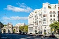 ,Cityscape of Central Madrid. Alcala Street. Spain