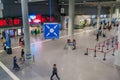 MADRID, SPAIN - 19, OCTOBER 2017: Interior of Madrid Barajas International Airport, Spai Royalty Free Stock Photo