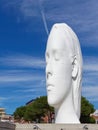 Julia, the white marble sculpture made by Jaume Plensa.