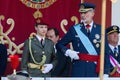 Madrid, Spain- October 12, 2023: Military parade in Madrid to celebrate Hispanic Day.