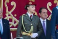 Madrid, Spain- October 12, 2023: Military parade in Madrid to celebrate Hispanic Day.