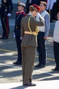 Madrid, Spain- October 12, 2023: Military parade in Madrid to celebrate Hispanic Day.