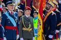 Madrid, Spain- October 12, 2023: Military parade in Madrid to celebrate Hispanic Day.