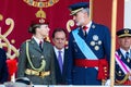 Madrid, Spain- October 12, 2023: Military parade in Madrid to celebrate Hispanic Day.