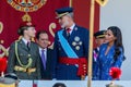 Madrid, Spain- October 12, 2023: Military parade in Madrid to celebrate Hispanic Day.