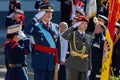 Madrid, Spain- October 12, 2023: Military parade in Madrid to celebrate Hispanic Day.