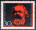 Karl Marx 1818 - 1883, a German philosopher Royalty Free Stock Photo