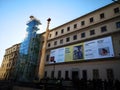 The Museo Reina Sofia museum in Madrid. Hospital, exhibit.