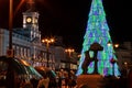 Puerta del Sol square at Christmas.