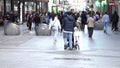 `Preciados` shopping street full of people shopping despite recommendations and limitations to restrict mobility due to the Covid-