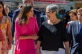 Madrid, Spain 27, 2022: The Queen of Spain, DoÃÂ±a Leticia inaugurates the Book Fair in the Retiro Park in Madrid.