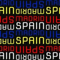Madrid, Spain seamless pattern Royalty Free Stock Photo