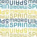 Madrid, Spain seamless pattern Royalty Free Stock Photo