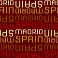 Madrid, Spain seamless pattern