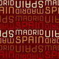 Madrid, Spain seamless pattern Royalty Free Stock Photo