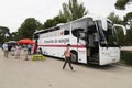 Mobile unit of the Red Cross for blood donation, Madrid