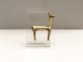 Gold statuette depicting a llama