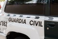 Civil Guard Guardia civil car on street