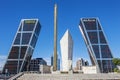 Madrid, Spain - September 21, 2013: La Puerta de Europa known as Royalty Free Stock Photo