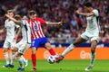 Madrid, Spain- September 24, 2023: League match between Atletico de Madrid and Real Madrid. Jude Bellingham with the ball. Royalty Free Stock Photo