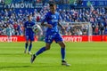 Madrid, Spain September 30, 2023: League match between Getafe F. C and Villareal. Football players. Royalty Free Stock Photo