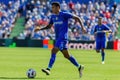 Madrid, Spain September 30, 2023: League match between Getafe F. C and Villareal. Football players. Royalty Free Stock Photo