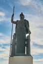MADRID SPAIN - September 03, 2023: Statue of Minerva Roman Goddess of Wisdom and Art