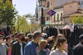 El Rastro, Madrid flea market, on sunday mornings. Royalty Free Stock Photo