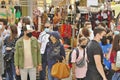 El Rastro, Madrid flea market, on sunday mornings. Royalty Free Stock Photo