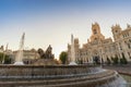 Madrid Spain sunrise at Cibeles Fountain