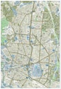 Madrid Street Map Royalty Free Stock Photo