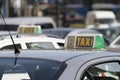 Madrid Taxicabs Royalty Free Stock Photo