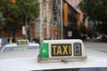 Madrid Taxicabs Royalty Free Stock Photo