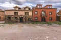 Madriguera, red village of the Riaza region province of Segovia Spain Royalty Free Stock Photo