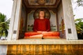 MADU GANGA, SRI LANKA - 7 DECEMBER 2013: Buddha statue in Kothduwa temple