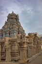 Madurai, India - November 02, 2018: A hindu place of worship. Interior of Arulmigu Madana Gopala sawamy hindu temple located in