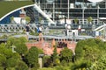 A couple strolls in Madurodam Netherlands