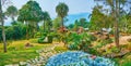 Mae Fah Luang garden on mountain slope, Doi Tung, Thailand