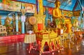 The prayer hall of Wat Chong Klang Temple, on May 6 in Mae Hong Son, Thailand