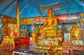 The wicker Buddha in Main Viharn of Wat Chong Klang Temple, on May 6 in Mae Hong Son, Thailand