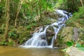 Mae Kampong Waterfall in Chiang Mai, north of Thailand Royalty Free Stock Photo