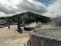 Mae Khachan natural hot springs in Mae Chedi in Chiang Rai Province Thailand