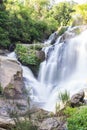 Mae Klang Waterfall in Chiang Mai Province, Doi Inthanon Thailand Royalty Free Stock Photo