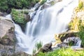 Mae Klang Waterfall in Chiang Mai Province, Doi Inthanon Thailand Royalty Free Stock Photo