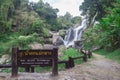 Mae Klang Waterfall, the popular place in Chiang Mai , Thailand Royalty Free Stock Photo