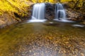 Mae Pan Waterfall ,The waterfall is very beautiful in the tropics,Chiang Mai,thailand