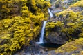 Mae Pan Waterfall ,The waterfall is very beautiful in the tropics,Chiang Mai,thailand